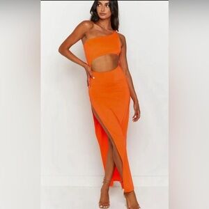 Beginning Boutique cutout midi dress